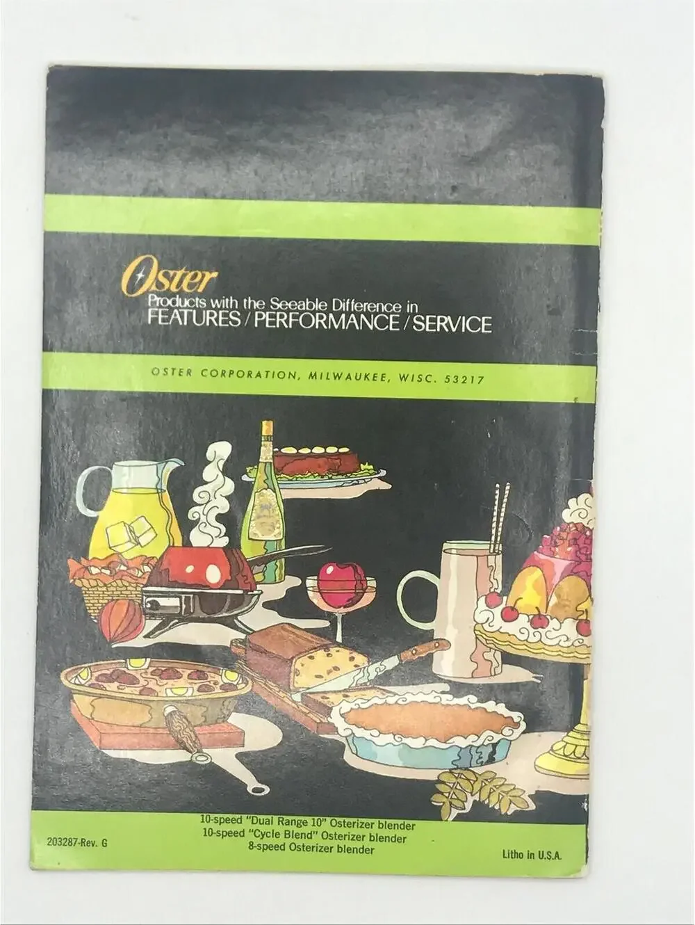 Vintage 1973 Osterizer Blender Cookbook: Spin Cookery Recipes